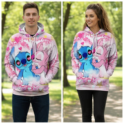 A Nick's Brand Pink Stitch and Angel Hooded Pullover Jacket