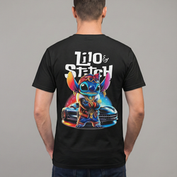 Lilo And Stitch Bling Men Tee Shirt