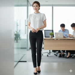 Ruffle Collar Blouse