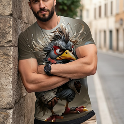 A Nick's Brand Eagle Boss Graphic Art Tee Shirt