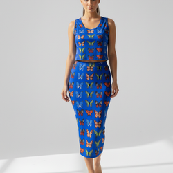 Butterfly Tank Top An Skirt