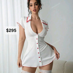 Nurse Button Down Dress Costume