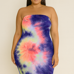 Neon Galaxy Tube Dress