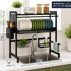Modern Dish Rack 25x11x31