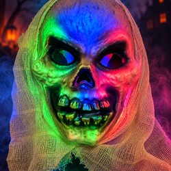 LED Skull Grimace Mask