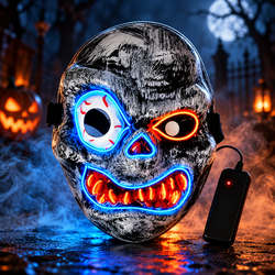 LED Eye Popping Ghost Mask