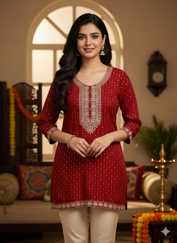 Ladies Embroidered Top