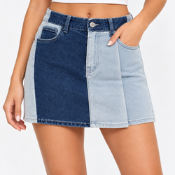 2 Color Denim Skirt APA-03060A