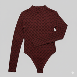 Shimmer Mesh Long Sleeve Onesie