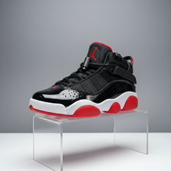 Jordan 11 Retro Red and Black Kids Sneakers