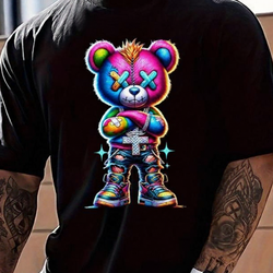 A Nick's Brand Rainbow Bear Tee Shirt