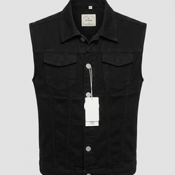 Armless Men Denim Jacket