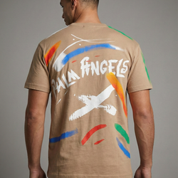 Palm Angels Paint Brush Strokes Men Tee Shirt