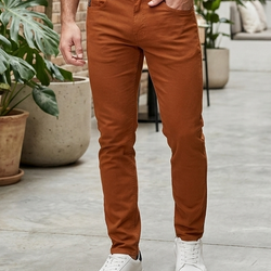 L-0306 Men Brown Ice Jeans