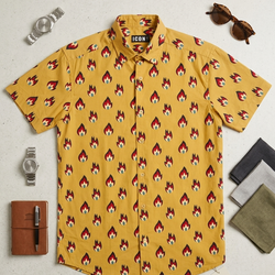 Flame Print Shirt
