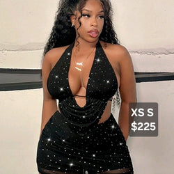 Shimmer Cow Neck Skirt Suit