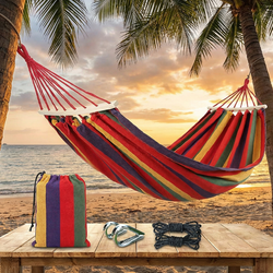 Stripe Wooden Edge Hammock