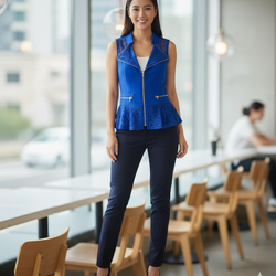 Lace Zip Vest