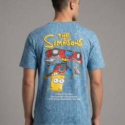 Bart Skate Flip Out Men Tee Shirt