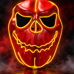 Led Halloween Pumpkin Mask