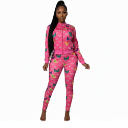 Butterfly Zip Up Tracksuit