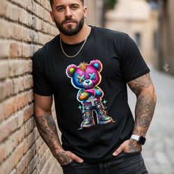 A Nick's Brand Rainbow Bear Tee Shirt