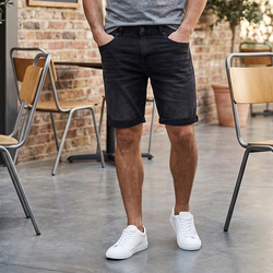 ARB-3449 Men Funk Plain Black 3/4