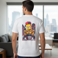 Simpson Bart Cartoon Print T Shirt
