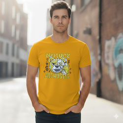 No Luck Print Tee Shirt