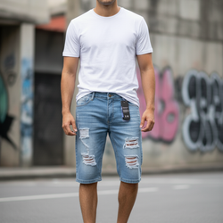 1031-Men Hyper Denim Wear 3/4 Jeans