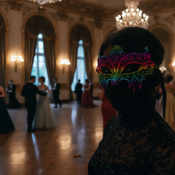 Ballroom Cloth Eye Mask