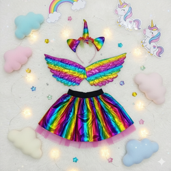 Girls Unicorn 3 pcs Costume