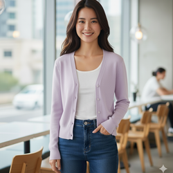 Pearl Button Up Sweater