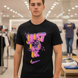 Just do it Purple Print Nike T Shirt
