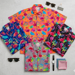 Flamingo Print Shirt