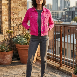 Tesoro Pink Denim Jacket