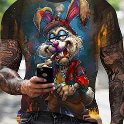 A Nick's Brand Smoking Bunny Tee Shirt