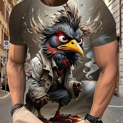 A Nick's Brand Eagle Boss Graphic Art Tee Shirt